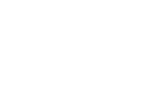 Architektonischer Grundriss eines Hauses mit zwei Schlafzimmern, der die Anordnung der Möbel und die Raumaufteilung aus einer Draufsicht zeigt.